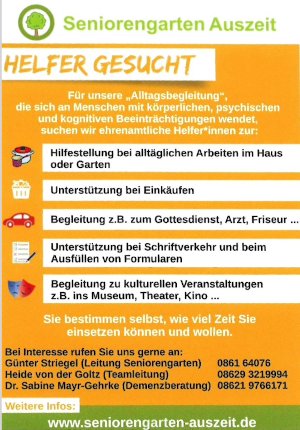 Ehrenamt Alltagsbegleitung